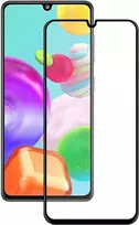 iLike Samsung Galaxy A41 2.5D Black Frame Full Glue Tempered Glass Screen Protector