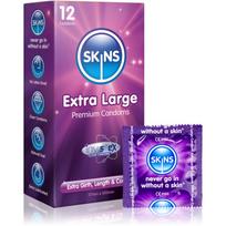 Skins Extra Large Premium Condoms prezervatyvai 12 vnt.