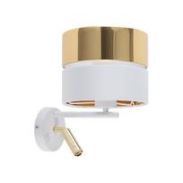 Šviestuvas sieninis TK Lighting Hilton 5361, E27, 1 x 60 W, aukso sp./balta sp.