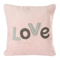 Dekoratyvinės pagalvėlės užvalkalas Love 1, rožinė sp., 45 cm x 45 cm