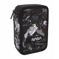 Penalas, su priedais CoolPack Jumper 3 Nasa, 19.5 cm x 12.5 cm, balta sp./juoda sp./pilka sp.