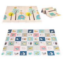 Žaidimų kilimėlis EcoToys Alphabet, 200 cm x 150 cm, įvairių spalvų