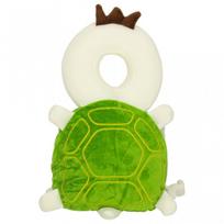 Priedas, galvos apsaugos pagalvėlė mokymuisi vaikščioti Turtle, 8 cm x 37 cm, balta sp./žalia sp.
