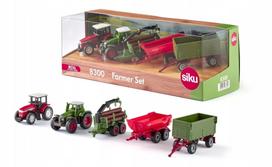 Žaisliniai traktoriai su priedais Siku Farmer, 1:87, įvairių spalvų
