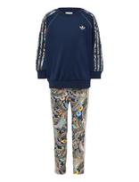 Adidas Originals - Os Crew Set - Marškinėlių rinkinys ilgomis rankovėmis - Tamsiai mėlyna