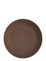 Aida - Confetti Chocolate Midd. Tall. M/Relief Porcelæn 1 Stk 27,5 Cm. - Vakarienės lėkštės - Ruda