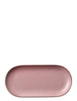 Aida - Raw Colour - Oval Tall. Roseish 25X12X1,5 Cm. - Serviravimo lėkštė - Rožinė