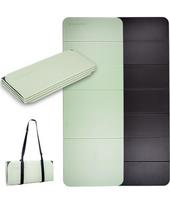 Sulankstomas kilimėlis mankštai inSPORTline Misette 180 x 61 x 0,8 cm - Matcha green-black