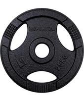 Ketaus olimpinis svorio diskas inSPORTline Hamerton, juodas, 25 kg, 50 mm