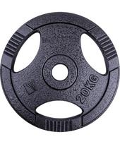 Ketaus olimpinis svorio diskas inSPORTline Hamerton Black 20 kg, 50 mm