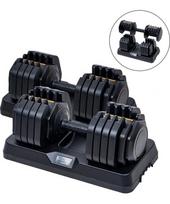 Reguliuojamų vienarankių hantelių rinkinys inSPORTline DuraBell® 2 x 5–41 kg