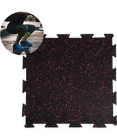 Tvirtas grindų kilimėlis inSPORTline Puzeko 50 x 50 x 1 cm - Juoda/raudona