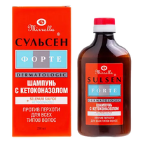 Mirrolla Sulsen Forte dermatologinis šampūnas su ketokonazolu ir seleno sulfidu nuo pleiskanų 250 ml