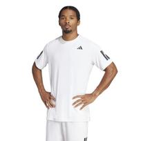 Padelio marškinėliai ADIDAS Club 3-Stripe Men Balta