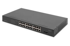 Digitus  24-Port Gigabit Netzwerkswitch, 19 Zoll, unmanaged,2 Uplink Ports, SFP | 1771337  | 4016032492030