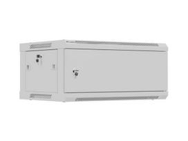 LANBERG VIENOS MONTAVIMO RACK SPINTA 19" 4U 600X450 PILKA, METALINĖ DURYS (SURINKTAS PAKETAS)
