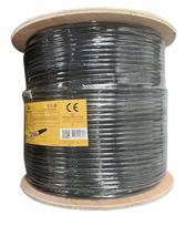 Kabel sieciowy LAN UTP, kat. 6, drut, 305m, zewnętrzny, Black | UPC-6004-SO-OUT | 8716309126823