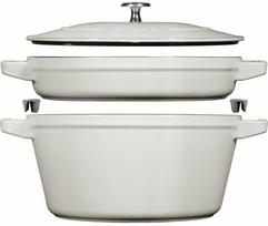 Puodų rinkinys Zwilling Staub La Cocotte 40508-385-0, Ø24 cm, 1.9 - 4.2 l, balta sp.