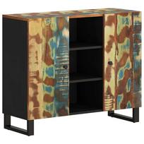 vidaXL Šoninė spintelė su 2 durelėmis, 90x33x75cm, perdirbta mediena