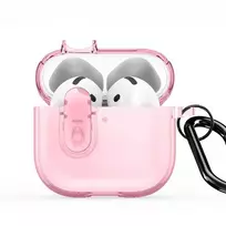 Dux Ducis Apple AirPods 4 PECL Series PC+TPU Cover with Hook Pink