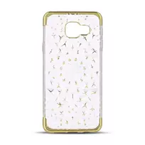 GreenGo Samsung Galaxy S7 Edge G935 TPU 3D Stars Dėklas Auksinis