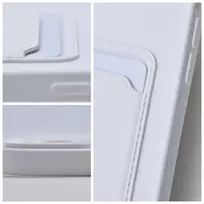 OEM Dėklas iPhone 15 Pro Max Kortelių Laikikliu Baltas