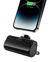Veger PlugOn Power Bank (W0558P) 5000 mAh 20W PD QC3.0 su Įmontuota Lightning Jungtimi Juoda