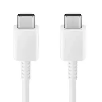 CP USB-C į USB-C įkrovimo laidas 1m 2A Greitas įkrovimas Universalus duomenų sinchronizavimas Baltas