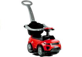Vaikiškas automobilis su rankena 614W, raudonas