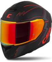 Motociklo šalmas Cassida Integral GT 2.1 Flash matinė juoda / metalinė raudona / tamsiai pilka