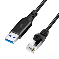 Tinklo laidas LogiLink CU0400 RJ-45 Cat6 1 m Juodas