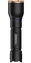 Duracell DF2500R rankinis įkraunamas žibintuvėlis, juodas