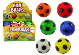 LEAN TOYS Mažas minkštas putplasčio futbolo kamuoliukas 5,5 cm