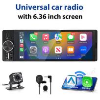 6,36 colių 1 din carplay andriod Auto Junsun gps navigacija su KAM ekranu Skambinimas be rankų