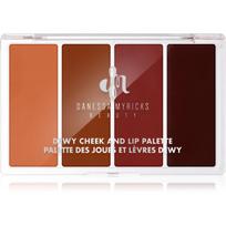Danessa Myricks Beauty Dewy Cheek & Lip Palette daugiafunkcė veido priemonių paletė veidui atspalvis Dew It Undercover 25 g