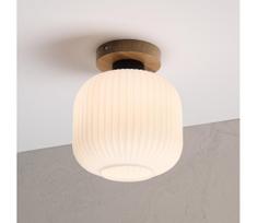 Lubinis šviestuvas HARMA WOOD 1xE27/15W/230V ąžuolas/balta, skersmuo 20 cm