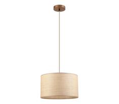 Pakabinamas šviestuvas ant laido AIDA 1xE27/15W/230V, skersmuo 35 cm, ąžuolas/rafija