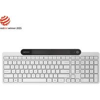 Lenovo 800 klaviatūra GY41R69583, Bluetooth 5.1, 108 klavišai, balta, QWERTY, Windows 11, belaidė, 1 metų garantija