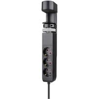 Neomounts Maitinimo juosta MODELIS DS22-840BL6, 1.4m, 3680W, 3x kontaktas Type F 230V 16A, 4x USB Type A 5V 3A