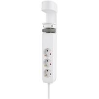 Neomounts Maitinimo juosta DS22-840WH6, 1.4m, 3680W, 3x maitinimo Type F 230V 16A, 4-pin USB Type A 5V 3A