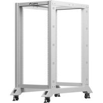 Lanberg Atviras rėmo 19" 22U OR01-6022-S, 600x1000mm, RAL7035, 4 vertikalūs montavimo bėgeliai