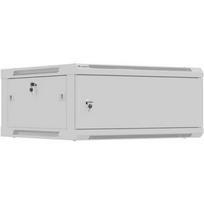 Lanberg sieninis montavimo kabinetas WF01-6604-00S, 19", 4U, 60cm x 60cm, RAL7035, vienvėrės, metalinės durys