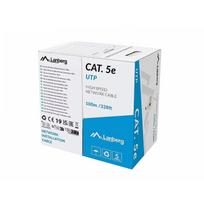 Lanberg LAN kabelis CAT.5E UTP 100m, LCU5-12CU-0100-S, 100m, 0.45mm, 100MHz, varis, pilkas