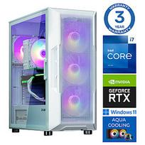 INTOP AQUA i7-14700F 32GB DDR5 1TB SSD M.2 NVME 5070 12GB White WiFi WIN11 i3 NEO White