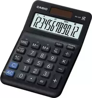 Stalinis skaičiuotuvas Casio MS-20F 12 skaitmenų juodas saulės ir baterija