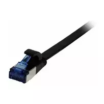 Synergy 21 Patch kabelis RJ45 CAT6A 500MHz 3m juodas U/FTP plokščias TPE Superflex AWG32 – Tinklo kabelis CAT 6a