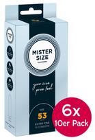 Mister Size 53mm6xpackof10 Prezervatyvai