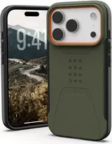 UAG Urban Armor Gear Civilian MagSafe Dėklas | Apple iPhone 17 Pro | alyvuoginis/pop oranžinis | 114545117297