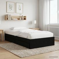 Lovos rėmas su saugojimu su stalčių Juodojo ąžuolo 80 x 200 cm