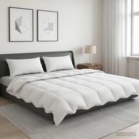 Antklodė FULDA 200 x 240 cm Vasara 100 GSM 90% žąsų pūkai Balta